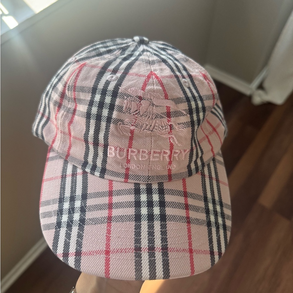 Burberry Supreme Pink Checkered Hat